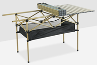 Table portative moderne à rouleaux d'œufs, facile à plier, pour l'extérieur, le camping, la plage ou la salle de sport, les meubles en milieu sauvage