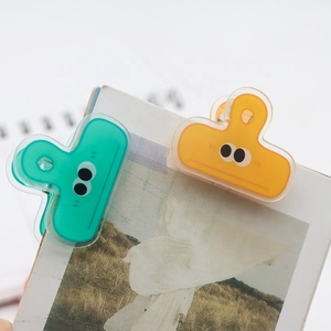 <span class=keywords><strong>Clip</strong></span> para tarjetas fotográficas de acrílico de primera calidad, papelería y oficina escolar divertida impresa personalizada, Clips de papelería para archivador de plástico - Product Image 3