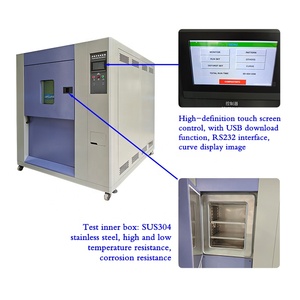 Buồng thử nghiệm sốc nhiệt lập trình tùy chỉnh với-70 ° C + 180 ° C thử nghiệm thành phần hàng không vũ trụ cho công nghiệp - Product Image 3