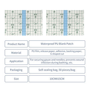 Plester Film PU Tahan Air, Plester Transdermal Perekat PU, Plester Titik Akupuntur Pusar, Plester Film PU Kosong, Perlindungan Perawatan - Product Image 4