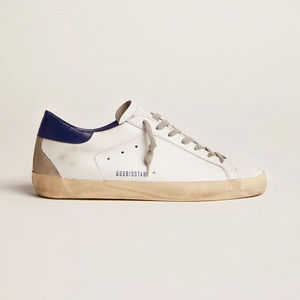 Zapatillas Deportivas de Moda 2026, Diseño Nuevo, Suela Dorada, Exterior de Cuero Genuino, Parte Superior de Malla, Super Goose, Blancas con Brillantina, Estilo Ball Star - Product Image 1