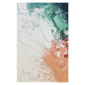 Minimalist Abstract Oil Painting Rectangle Textured Handmade Modern Living Room Decorative Art For Sofa Wall - Product Image 5