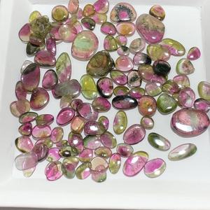 Pierre précieuse naturelle tourmaline pastèque en vrac, prix d'usine de gros - Product Image 4