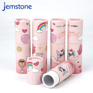 Tube de baume à lèvres avec logo personnalisé, impression quadricolore, tube push-up, emballage en tube de papier, marque privée. - Product Image 5