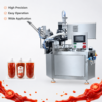 Machine de remplissage industrielle pour sachets à bec verseur, pour sauce tomate, sauce chili, mayonnaise, machine de remplissage automatique Doypack, emballage alimentaire