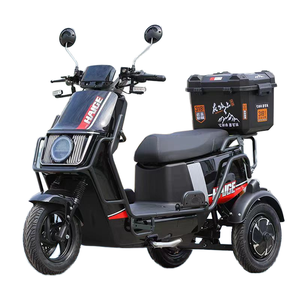 Étonnamment flexible peut s'incliner jusqu'à 6o degrés frein à disque gauche et droit tricycle électrique antidérapant avec grandes boîtes de rangement - Product Image 6