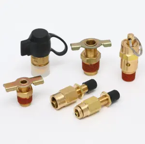 Brass Connectors Hydraulic Quick Connector 1/4"1/2 3/8Male NPT 210 Psi Set Pressure Control Devices Brass
