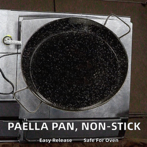 Mini poêle en acier au carbone - Revêtement antiadhésif moucheté avec poignées latérales pour tapas et petits repas - Product Image 2