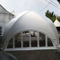 Tente dôme hémisphère extérieure, serre-joint, tente de fête pour location avec couverture en PVC