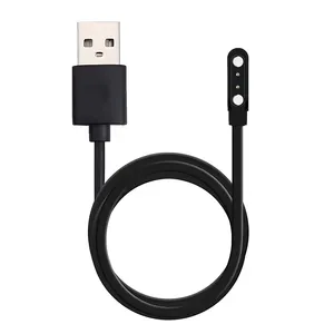 Cable de carga Universal para reloj inteligente, 2 pines, 4,0mm, USB, Cargador magnético, 4 pines