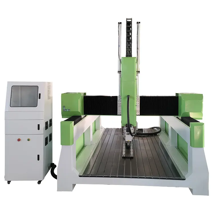 Yüksek hassasiyetli heykel modeli yapma 1530 4 eksen 5 eksen strafor EPS köpük oyma kesme 3D CNC Router makine ile döner