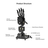 Robot de programación AI Smart Vision AiHand para aprendizaje y rendimiento impulsado por Microbit