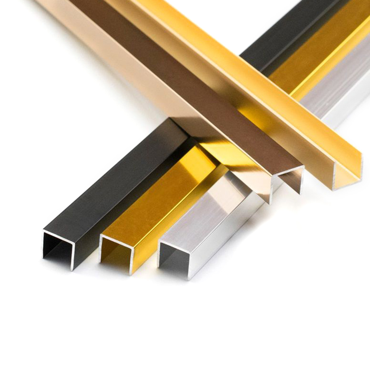 304 Mirror Gold Tile Trim Stainless Steel Decorative Strip U Shape Wall Transition Profile For Wall And Ceiling