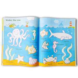 Sticker cuốn sách cho trẻ em đầy đủ màu sắc in ấn trang bé thông minh hoạt động vui vẻ trẻ em Sticker cuốn sách tùy chỉnh thiết kế stickerbook - Product Image 2