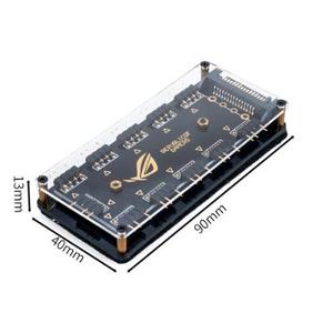 Adaptateur de câble d'extension <span class=keywords><strong>RGB</strong></span> LED 5V 3 broches 10 ports avec alimentation SATA 3 broches ARGB avec boîtier - Product Image 5