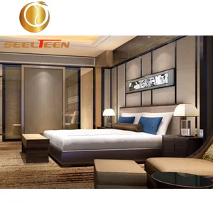 Bed Room Modern Home Frame Bedroom Designer Frame Full Hotel Wood Bed Super 8 Hotel Furniture