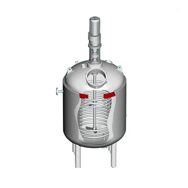 Factory supply stainless steel sanitary mixing chemical reaction tank