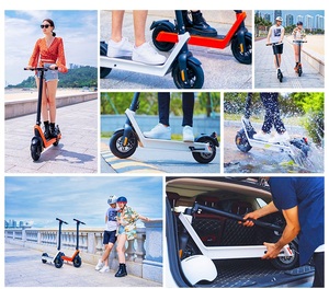 Monopattino Elettrico X9 Plus con Autonomia di 100km, Batteria Rimovibile 36V 48V 15.6Ah, 500W, Pieghevole, per Adulti, E-scooter a Due Ruote per Pendolari - Product Image 6