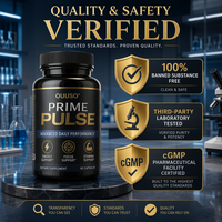 Capsules OUUSO Prime Pulse Max Stamina & Energy pour l'amélioration de la forme physique sportive, stimulation de l'endurance et de la vitalité masculine