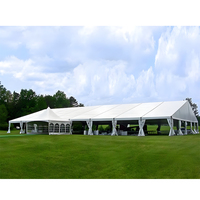 Tentes de réception en aluminium imperméables pour mariages, événements sportifs et fêtes en plein air 20x30m, toutes saisons, en PVC