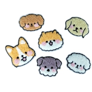 חמוד chenille רקום קריקטורה טלאים בעלי חיים כלב תיקון מדבקות בגדים מכנסיים סוודרים - Product Image 1