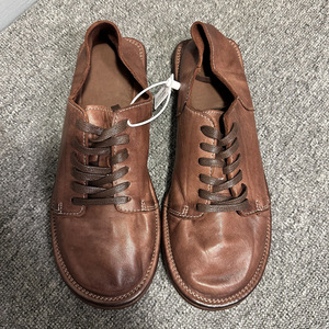 Handmade Leather Casual Loafers For Men Brown Soft Lace Up Slip On Breathable Genuine Leather Office <b>Work</b> Driving Shoes - Product Image 2