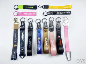 Qys สายคล้องข้อมือแบบปักโลโก้ได้ตามต้องการพร้อมตะขอทำจากโลหะ - Product Image 1