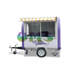 Popolare Snack all'aperto rasatura gelato Bubble Tea Hamburger che serve friggitrice Mobile carrello per alimenti