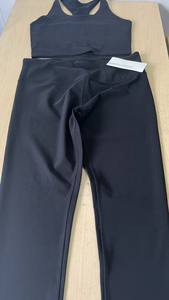 Conjunto de Yoga con Logo personalizado para mujer, Sujetador deportivo, ropa activa, pantalones cortos de Fitness, gimnasio, conjuntos de Fitness de cintura alta - Product Image 6