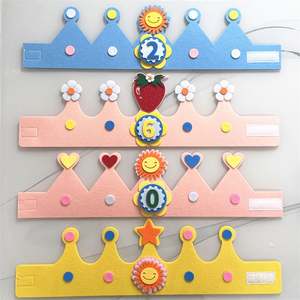Coronas de Fieltro Reutilizables Ecológicas al por Mayor para Cumpleaños, Ajustables, con Números del 0 al 9, para Fotos de Bebés, con Logotipo Personalizado, Artículos para Fiestas - Product Image 6