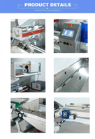 Machine d'emballage horizontale multifonctionnelle pour oreillers, biscuits, produits de boulangerie, légumes, avec imprimante
