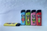 Personnage de dessin animé coloré en gros imprimé vente directe allume-cigare électronique en plastique