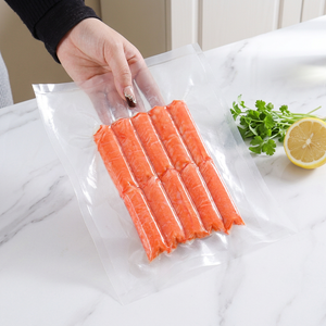 Reusable High for <b>Vacuum</b> Seal <b>Bags</b> Food Grade PE Material Zipper Top for Meat Seafood Jelly Commercial Food Packaging - Product Image 2