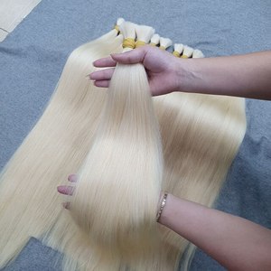 Cheveux vierges vietnamiens 100g en vrac, double trame machine, pointes super double drawn, sans nœuds, compatibles permanente, toutes couleurs - Product Image 4