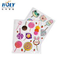 Autocollant en vinyle imperméable découpé à la forme de sucette de dessin animé mignon, esthétique sucrée, pour journal, papeterie pour enfants, décoration DIY