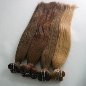 ผ้าต่อผมยอดนิยม100% เรมี่ส่วนต่อผมมนุษย์แบบไร้รอยต่อผ้าเรมี่เครื่องผมผูกด้วยมือผ้า - Product Image 6