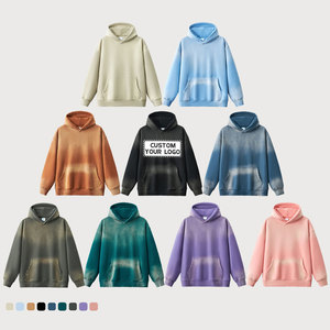 เสื้อฮู้ดดี้พิมพ์ลายบุขนหนานุ่ม 500 กรัม ไซส์ใหญ่พิเศษ สำหรับผู้ชาย สกรีนโลโก้ได้ ล้างสีแบบแอซิด ปักลาย สเปรย์ย้อม สไตล์ยูนิเซ็กส์ สำหรับฤดูหนาว ลดราคาพิเศษ - Product Image 3
