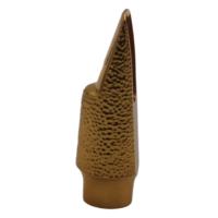 Eastern Music A12 Hand Hammered Brass Eb Alto Sax Metal Mouthpiece Gold Silver Plated Jazz Mouthpiece with Ligature Cap