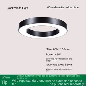 โคมไฟระย้า LED ในสำนักงานในร่มทรงกลมกลวงรูปทรงพิเศษสำหรับยิมอินเทอร์เน็ตคาเฟ่ - Product Image 4