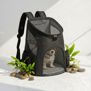 Luxuriöser Maßgefertigter Haustier-Rucksack für Hunde & Katzen aus Oxford-Material mit Karomuster, 10kg Kapazität, Tragbar & Atmungsaktiv - Product Image 1