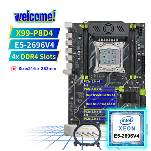 เมนบอร์ด PANDL NEW X99-P8D4 พร้อมช่องใส่แรม DDR4 4 ช่อง ชุดเมนบอร์ด Intel <span class=keywords><strong>Xeon</strong></span> E5 2696 V4 X99 คอมโบเมนบอร์ด <span class=keywords><strong>Xeon</strong></span> X99 Kit - Product Image 1
