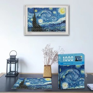 Mini <span class=keywords><strong>rompecabezas</strong></span> <span class=keywords><strong>de</strong></span> 38x26cm, 1000 piezas para adultos, famosa pintura al óleo, <span class=keywords><strong>rompecabezas</strong></span> <span class=keywords><strong>de</strong></span> <span class=keywords><strong>Van</strong></span> <span class=keywords><strong>Gogh</strong></span>, regalo <span class=keywords><strong>de</strong></span> Navidad, juguetes educativos - Product Image 4