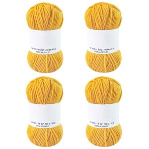Fil fantaisie Acridine en coton peigné 4 brins, doux pour la peau, tricoté à la main, pour écharpe et couverture de poupée DIY pour bébés - Product Image 2