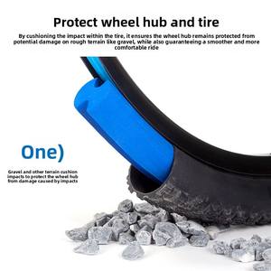 Bande de protection pour jantes de <span class=keywords><strong>VTT</strong></span> <span class=keywords><strong>tubeless</strong></span> pour jantes de <span class=keywords><strong>26</strong></span>/27,5 <span class=keywords><strong>pouces</strong></span> - Protection anti-éclatement des pneus - Product Image 3