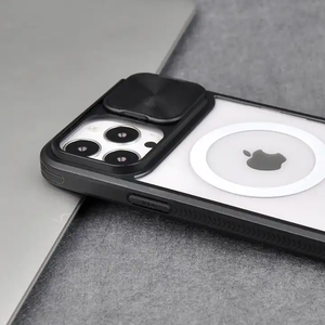 Nuova custodia per telefono con finestra a spinta magnetica antiurto per <span class=keywords><strong>iPhone</strong></span> 14 15 16 Pro custodia Max con <span class=keywords><strong>protezione</strong></span> per <span class=keywords><strong>fotocamera</strong></span> - Product Image 2