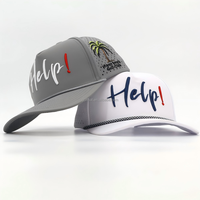 Gorra de Béisbol de 5 Paneles de Poliéster con Logotipo Bordado en 3D Personalizado de Alta Calidad, Impermeable, con Perforaciones Láser en Forma de Hoja para Deportes y Golf