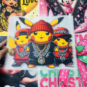 Comic Bügelbilder DTF-Aufkleber DTF-Transfers Fertig zum Pressen für Waschbare Siebdruck-Kleidungsstücke Langlebig auf Taschen T-Shirts - Product Image 2