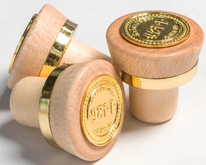 Bouchon en bois pour <span class=keywords><strong>bouteille</strong></span> en verre Whisky Rhum Tequila Gin - Product Image 2