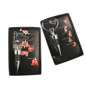 Valentine Wine <b>Bottle</b> <b>Stopper</b> Set Metal Sealing Gift For Couples Parties - Product Image 3