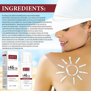 Protector <span class=keywords><strong>Solar</strong></span> con Color Transparente, Personalizado, con Etiqueta Privada, UVA UVB SPF 46, Resistente al Agua, para <span class=keywords><strong>Piel</strong></span> <span class=keywords><strong>Grasa</strong></span>, Humectante Corporal Orgánico - Product Image 3